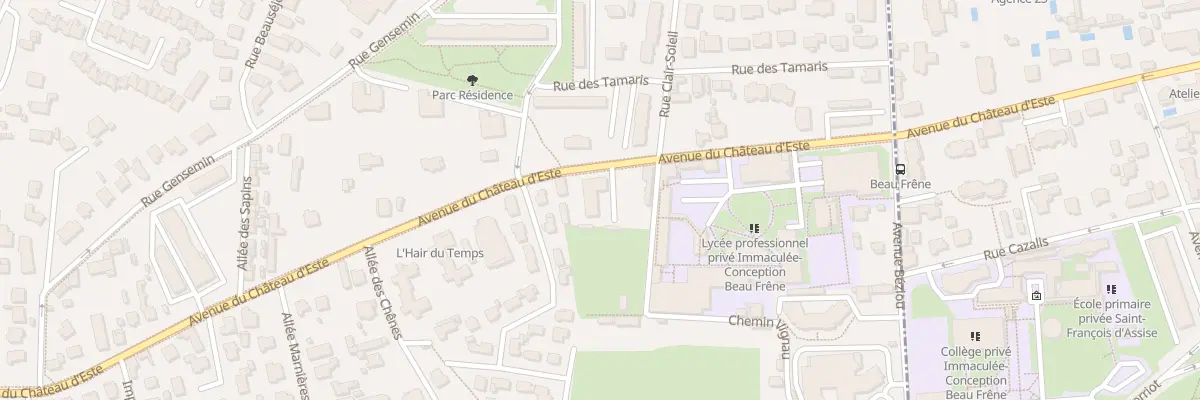 Plan du 5 Av du château d’Este à Billère