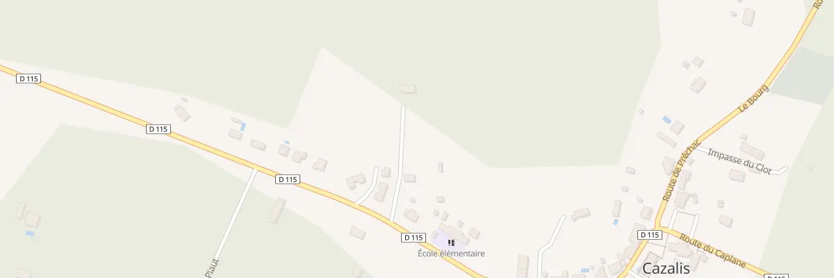 Plan du 5001F Le Nord de Bernic à Cazalis