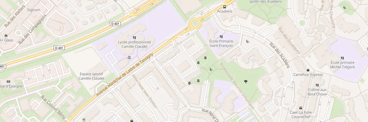 Plan du 36 Rue René Duchez à Caen