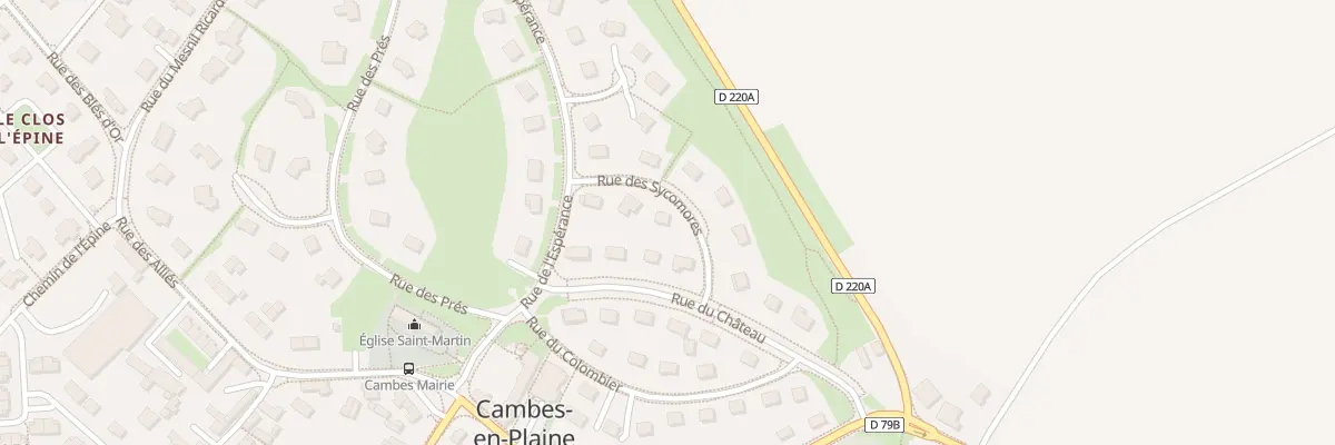 Plan du 6 Rue des Sycomores à Cambes-en-Plaine