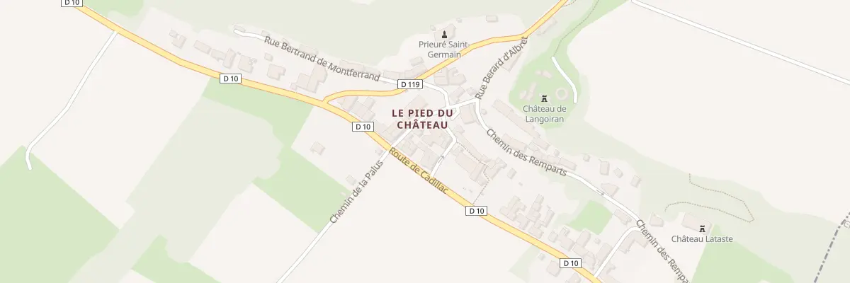 Plan du 230 Le Pied du Chateau à Langoiran