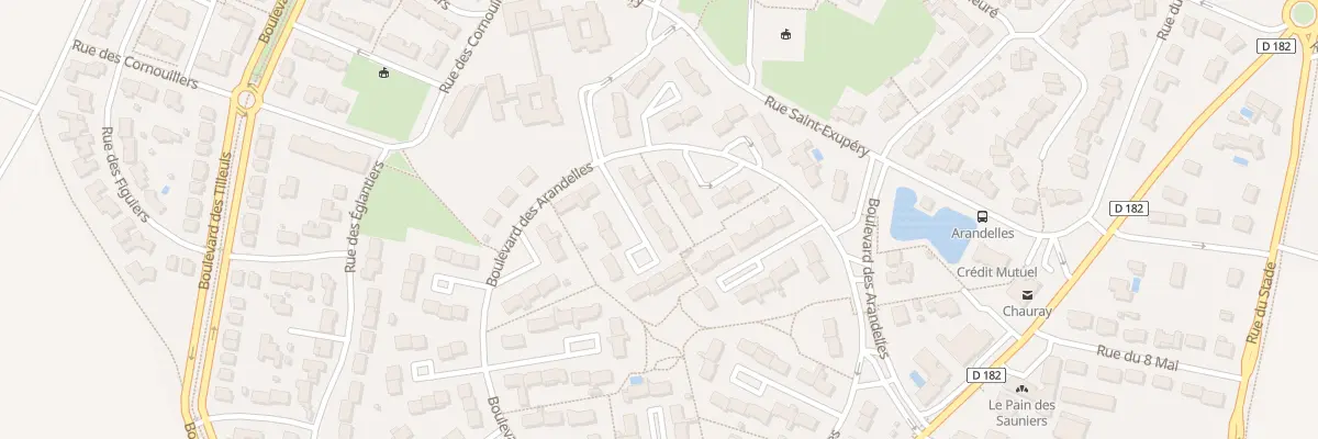 Plan du 122 Bd des Arandelles à Chauray