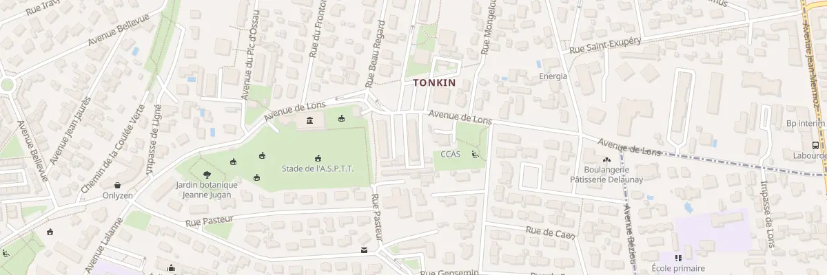 Plan du 25 Av de Lons à Billère