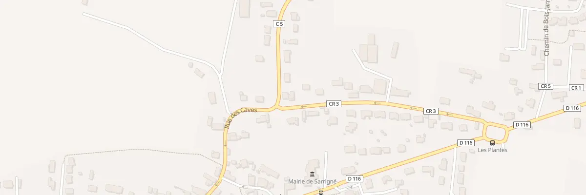 Plan du 3 Rue de la Paillette à Sarrigné