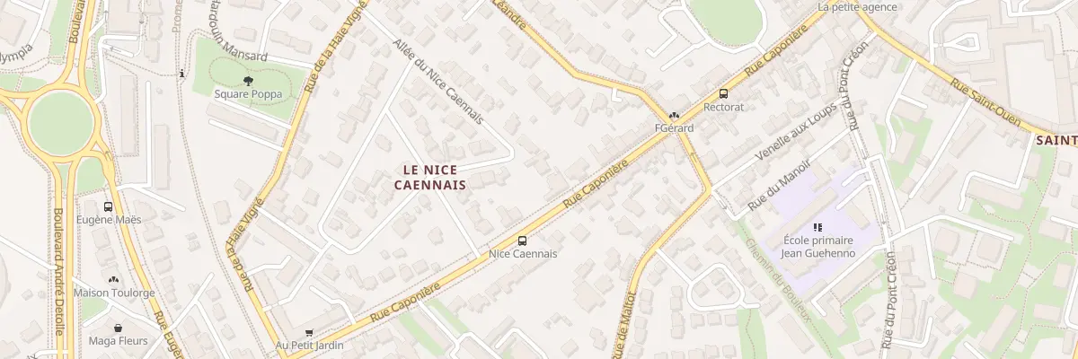 Plan du 198 Rue Caponière à Caen
