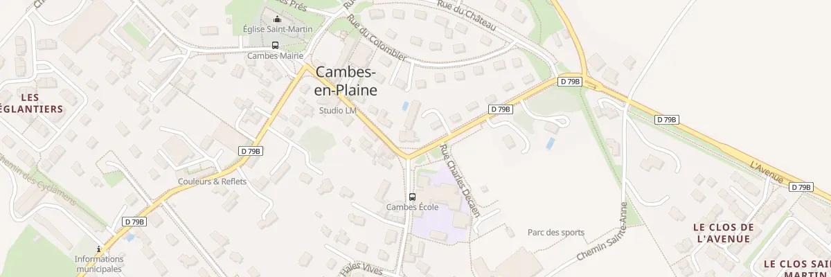 Plan du 7 Rue du Bourg à Cambes-en-Plaine