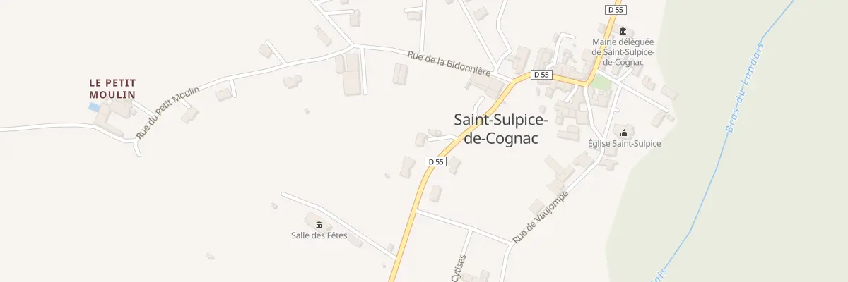 Plan du 12 Rue du Bourg à Val-de-Cognac