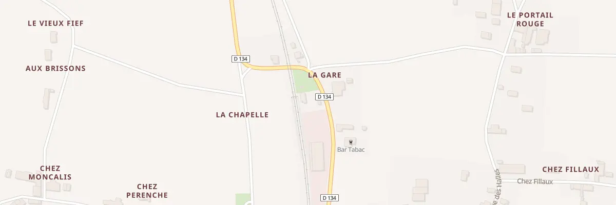 Plan du 2 La Gare à Fontaines-d’Ozillac