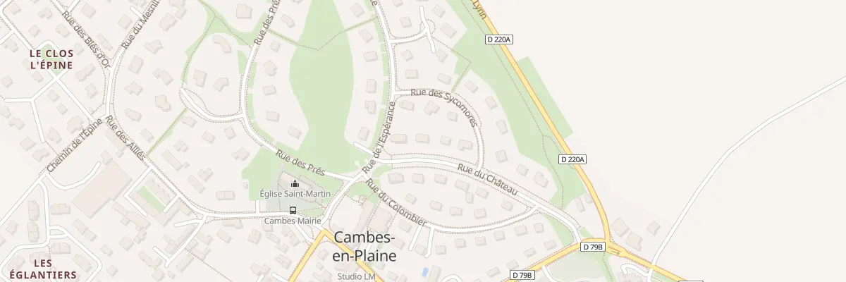 Plan du 3 Rue du Château à Cambes-en-Plaine