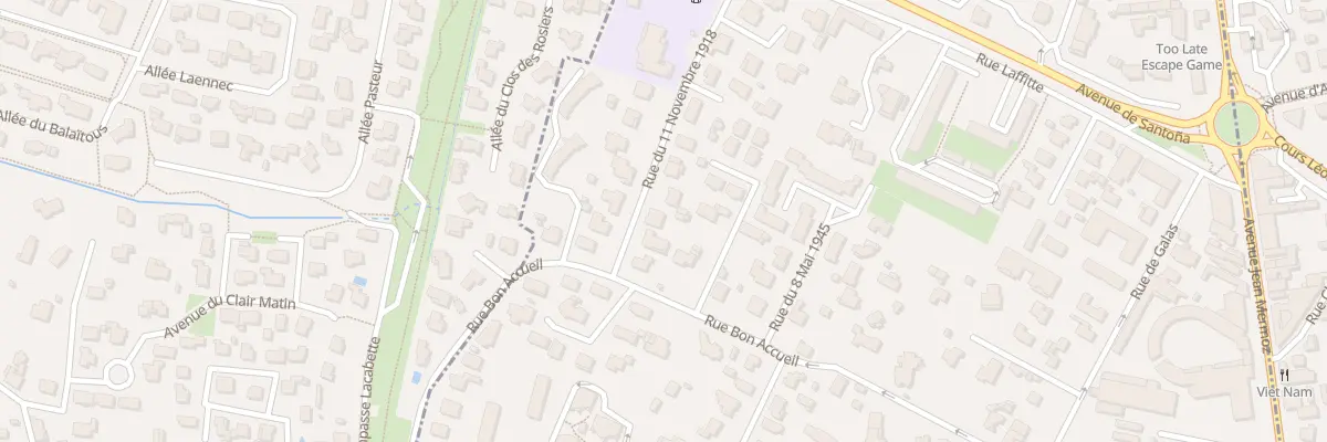 Plan du 6 Rue du Onze Novembre 1918 à Billère