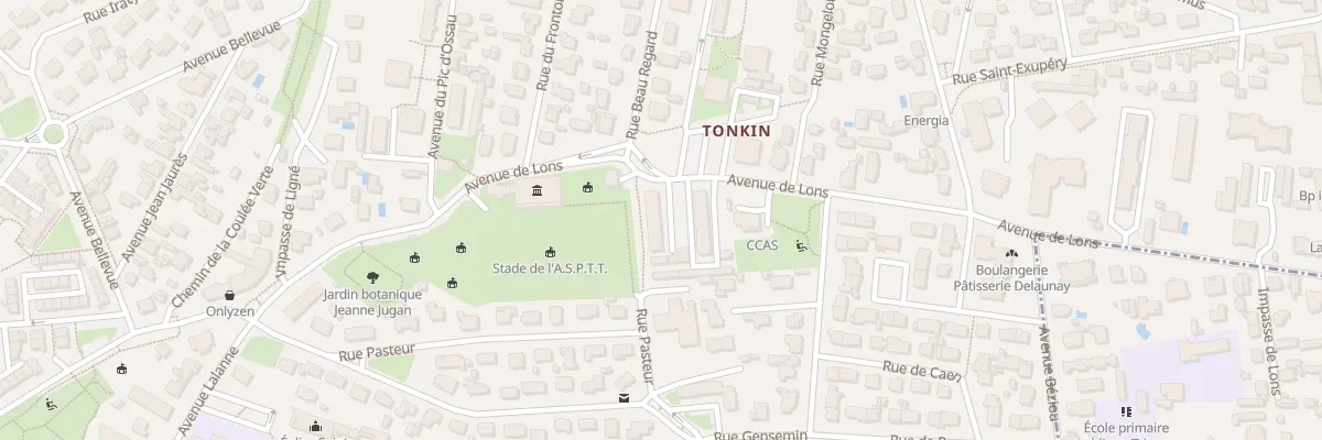 Plan du 27 Av de Lons à Billère