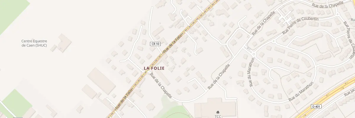 Plan du 66B Rue de la Folie à Caen