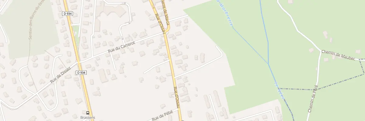 Plan du 97 Rue d’Ossau à Gan