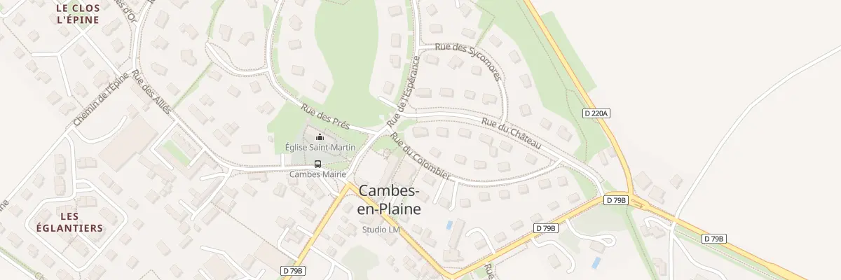 Plan du 2 Rue du Château à Cambes-en-Plaine