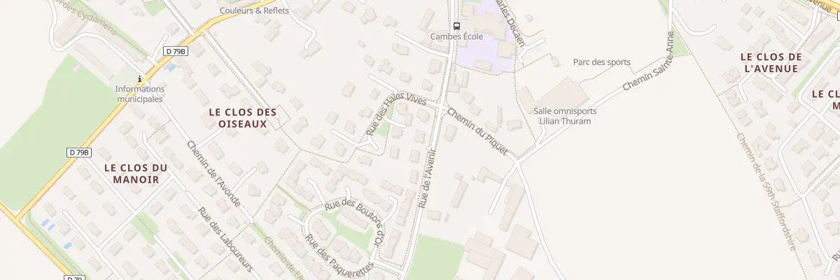 Plan du 18 Rue de l’Avenir à Cambes-en-Plaine