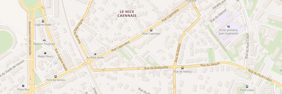 Plan du 197 Rue Caponière à Caen