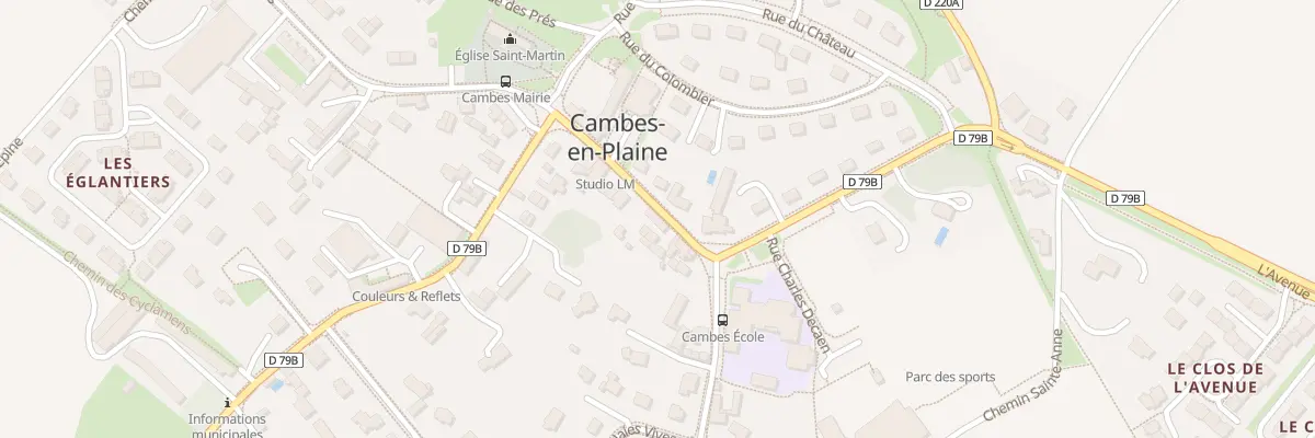 Plan du 10 Rue du Bourg à Cambes-en-Plaine