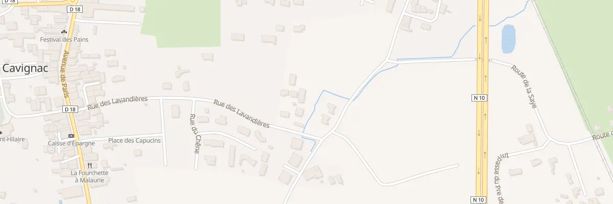 Plan du 573 Rue de Papon à Cavignac