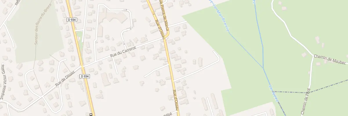 Plan du 95 Rue d’Ossau à Gan