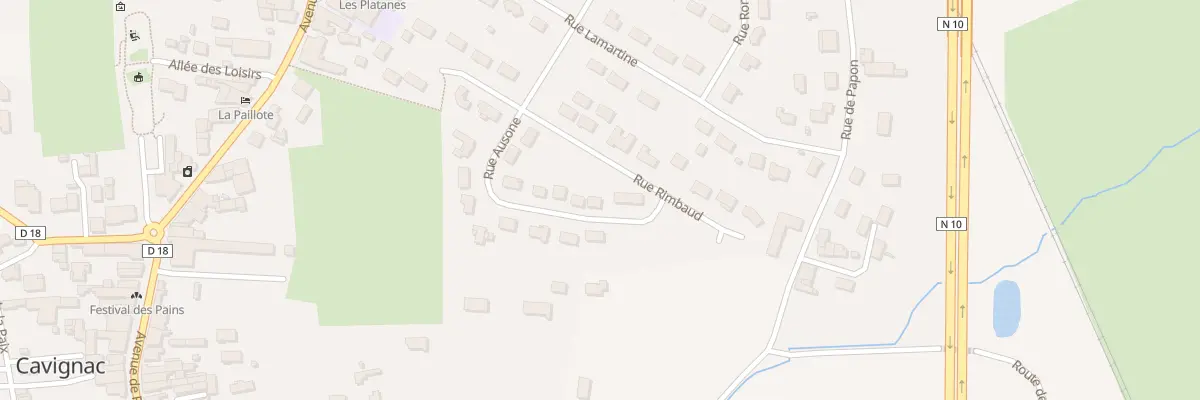 Plan du 265 Rue Ausone à Cavignac