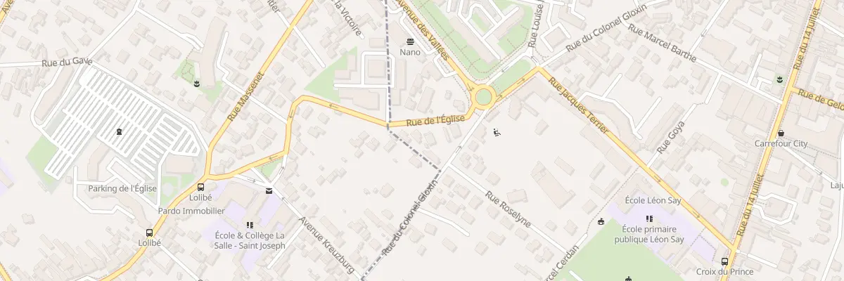 Plan du 5 Rue de l’Église à Pau