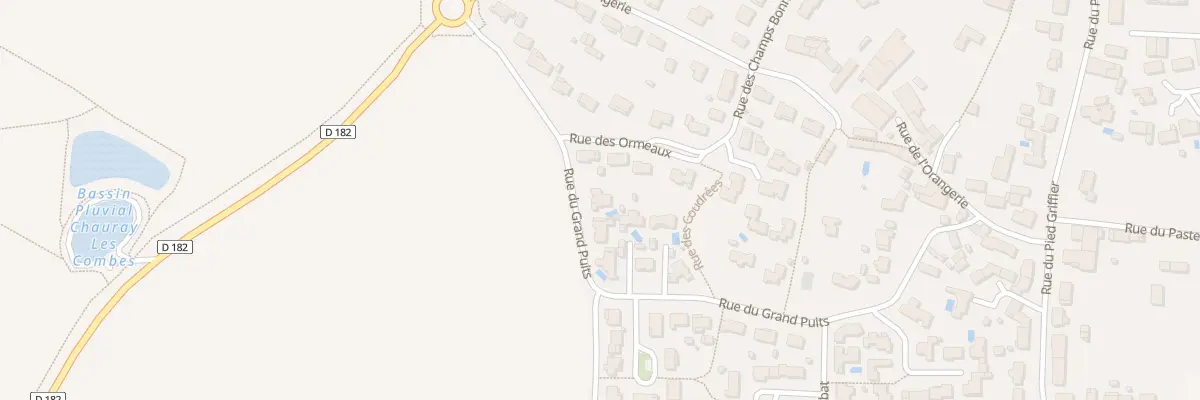 Plan du 92 Rue du Grand Puits à Chauray