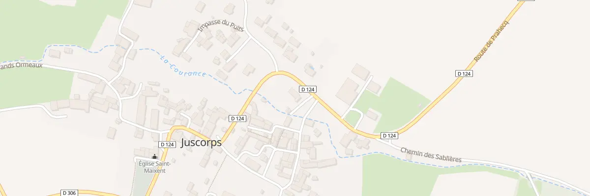 Plan du 50 Rte de Prahecq à Juscorps