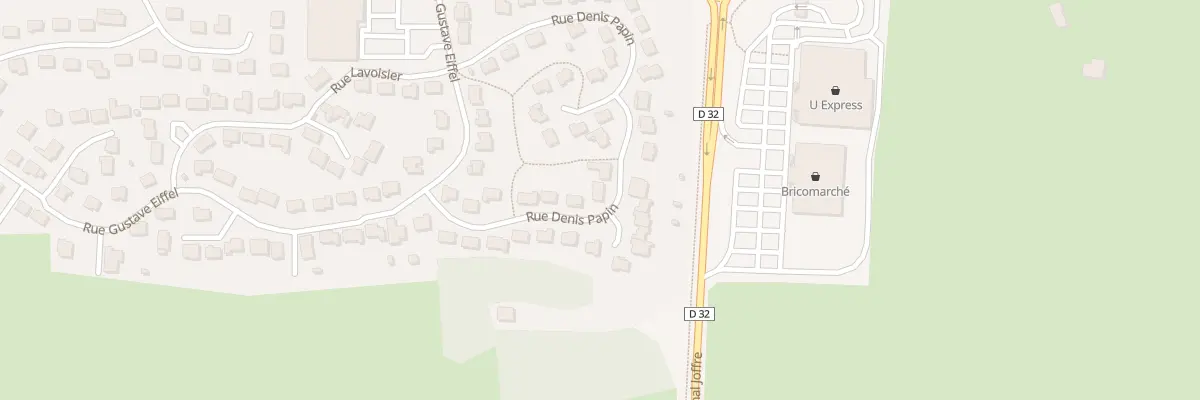 Plan du 34 Rue Denis Papin à Évron