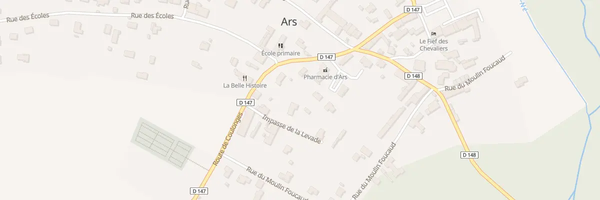 Plan du 3 Imp de la Levade à Ars