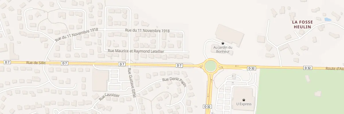 Plan du 32 Rue Maurice et Raym. Letellier à Évron