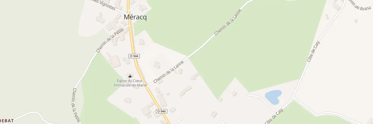 Plan du 88 Che de la Lanne à Méracq
