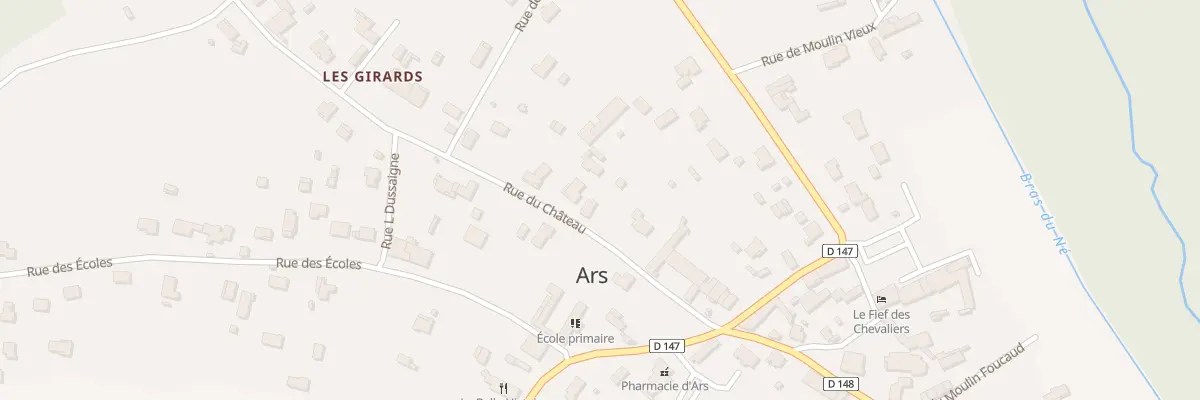 Plan du 12 Rue du Château à Ars