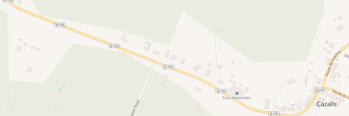 Plan du 48 Rte de Souis à Cazalis