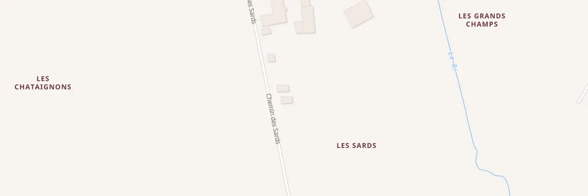 Plan du 9 Les Sards à Bussac-Forêt