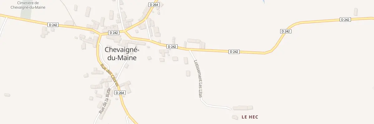 Plan du 4 Lot Les Lilas à Chevaigné-du-Maine