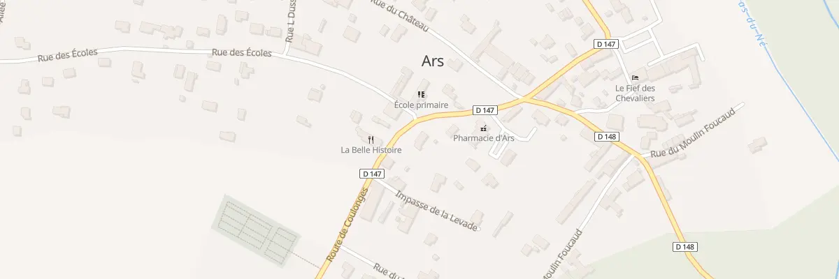 Plan du 1 Rte de Coulonges à Ars