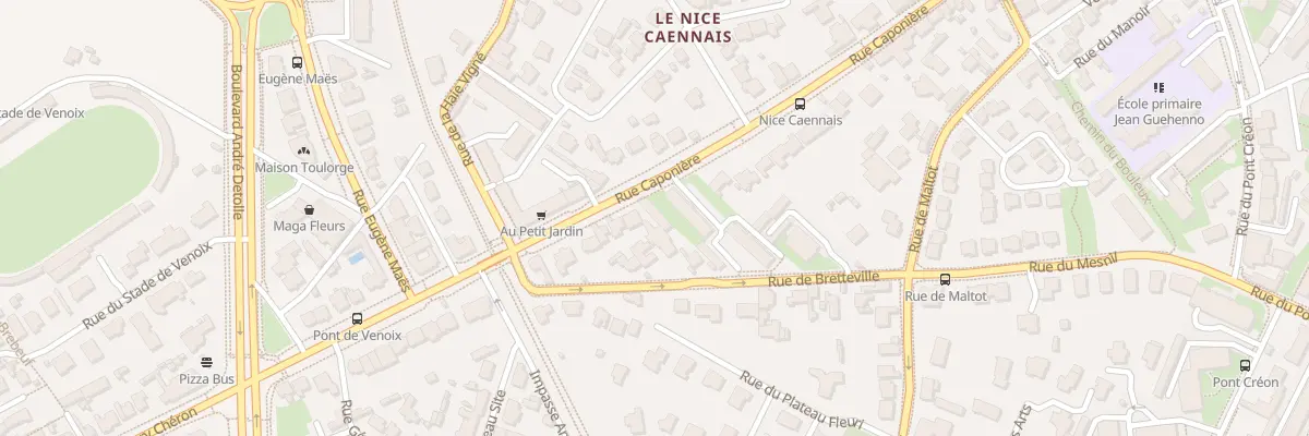 Plan du 203 Rue Caponière à Caen
