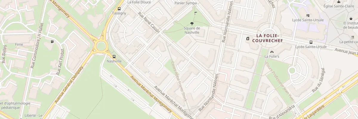 Plan du 25 Rue René Cassin à Caen