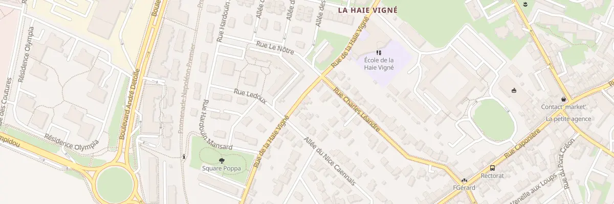 Plan du 13 Rue de la Haie Vigné à Caen
