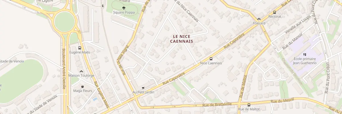 Plan du 11 All du Nice Caennais à Caen