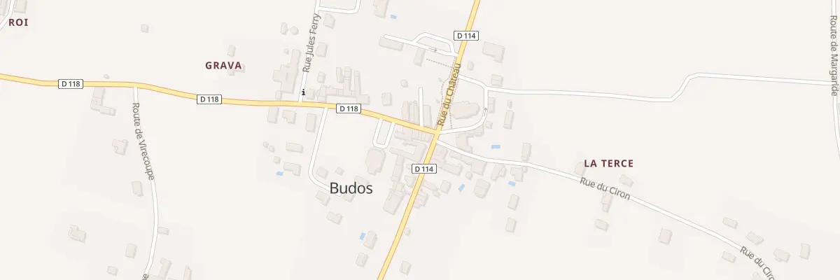 Plan du 1 Rue Bernard Pascaud à Budos