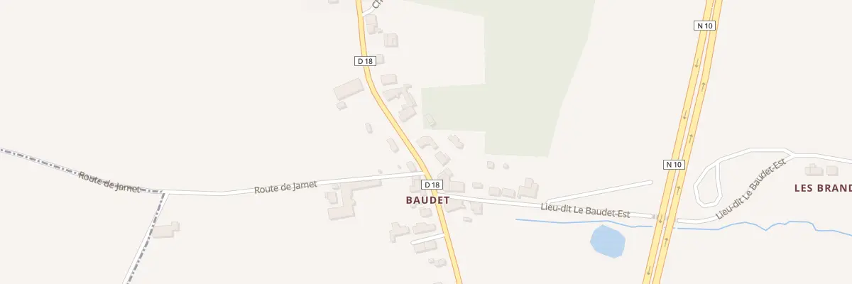 Plan du 21 Baudet à Cavignac