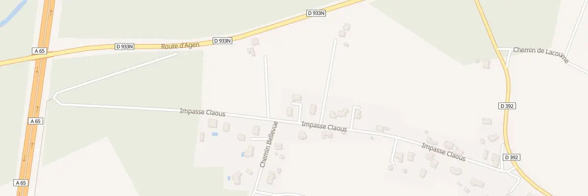 Plan du 1151 Che du Haou à Gaillères