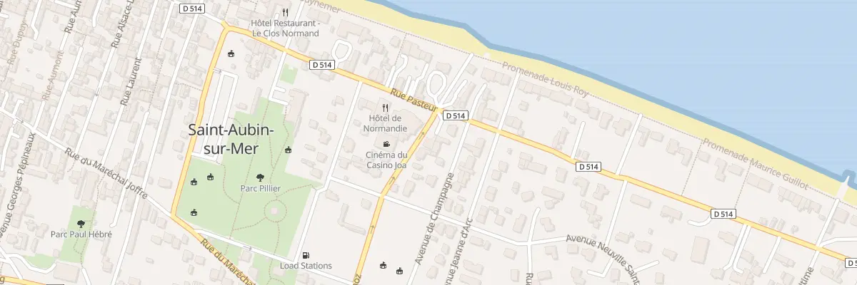 Plan du 14 Rue Jean Mermoz à Saint-Aubin-sur-Mer