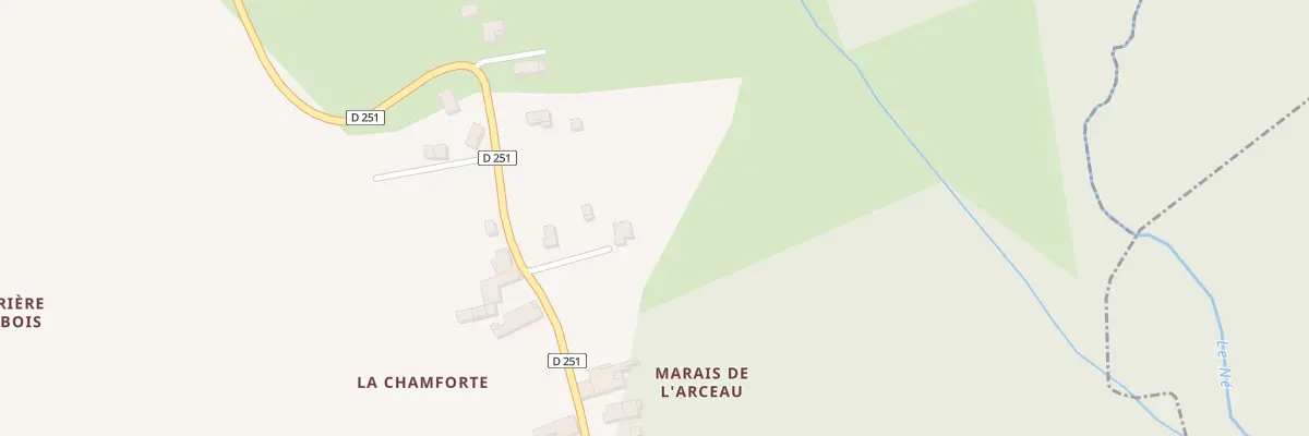 Plan du 162 La Chamforte à Celles