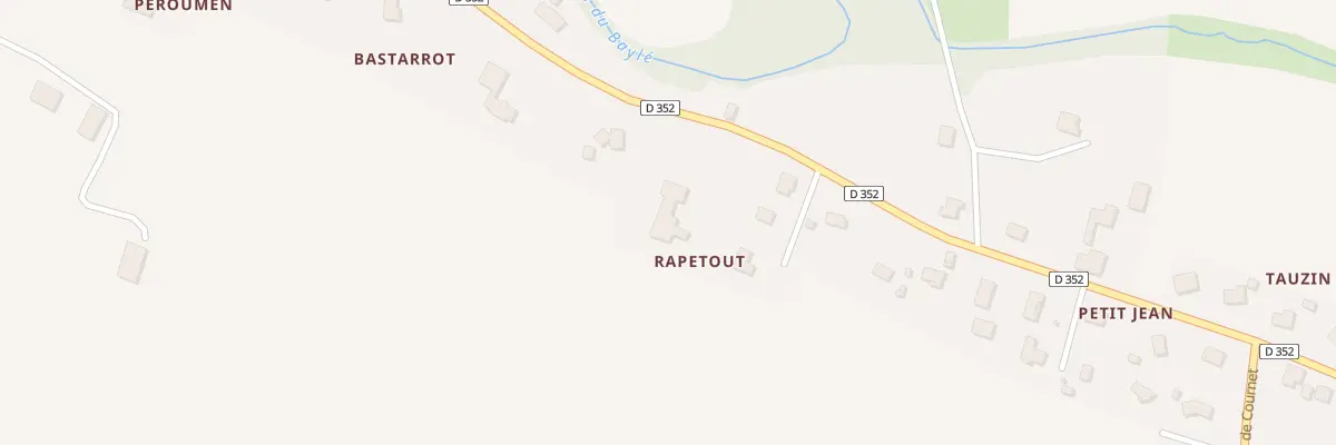 Plan du 3163 Rte de Grenade à Renung