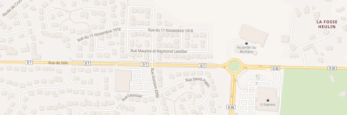 Plan du 26 Rue Maurice et Raym Letellier à Évron