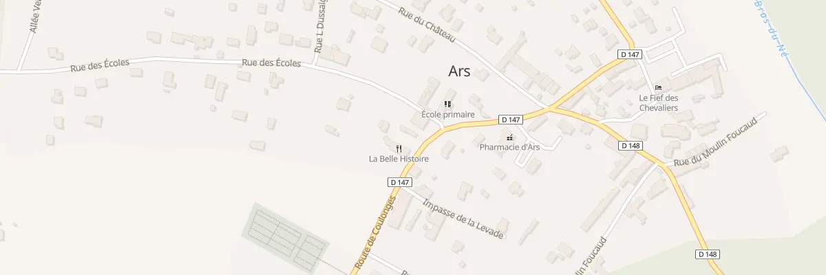 Plan du 8 Rte de Coulonges à Ars