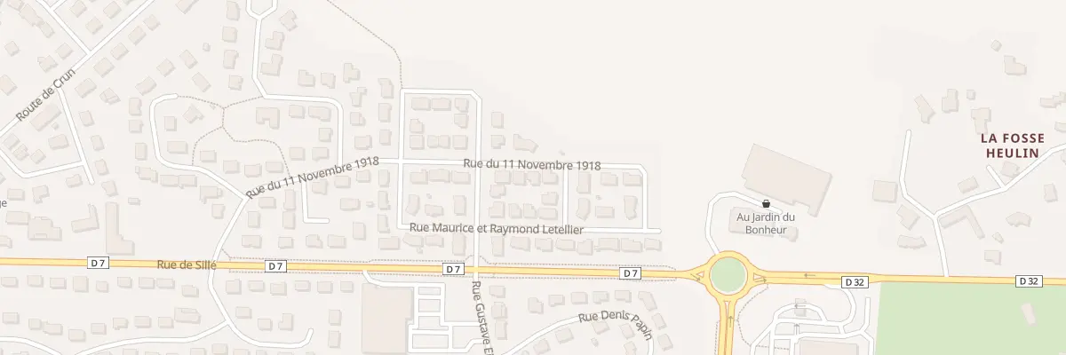 Plan du 38B Rue du Onze Novembre 1918 à Évron