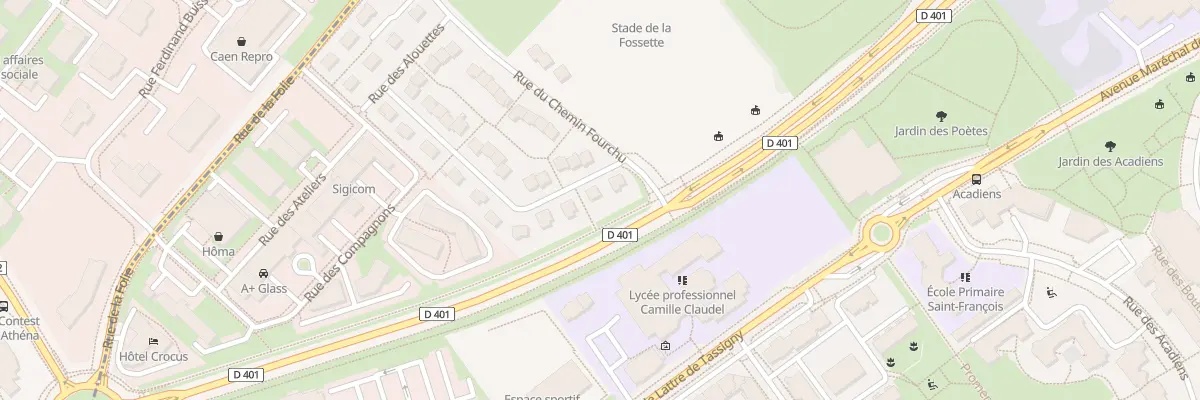Plan du 3 Rue des Alouettes à Caen
